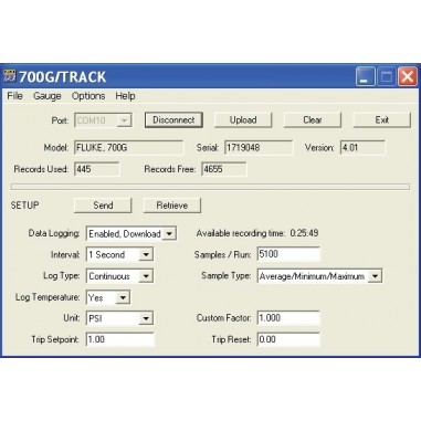 Fluke 700G/TRACK  softvér