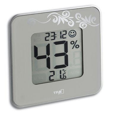 TFA 30.5021.02 Style - digital thermo-hygrometer with clock (white)
