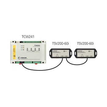 Teracom TSV200 - singlewire DC napäťový snímač do 60V DC
