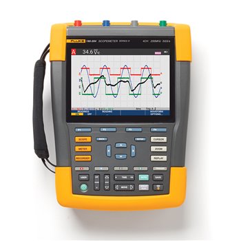 Fluke 190-204-III/S - 200MHz quad channel scopemeter with SCC accessories