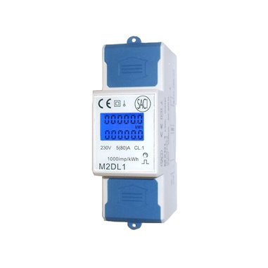 SACI M2DL1 - záznamník spotreby elektrickej energie s pulzným výstupom S0
