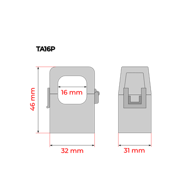 SACI TA16P - kompaktný prúdový trasformátor s deleným jadrom